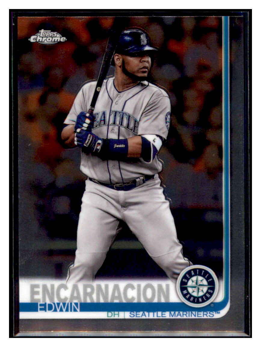 2019 Topps Chrome Edwin
Encarnacion Baseball card CBT1B simple Xclusive Collectibles