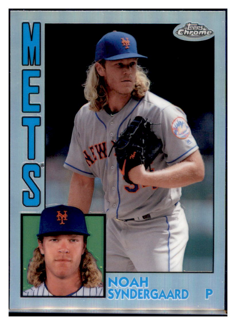 2019 Topps Chrome Noah
  Syndergaard 1984 Topps Baseball 
  Baseball card CBT1B simple Xclusive Collectibles