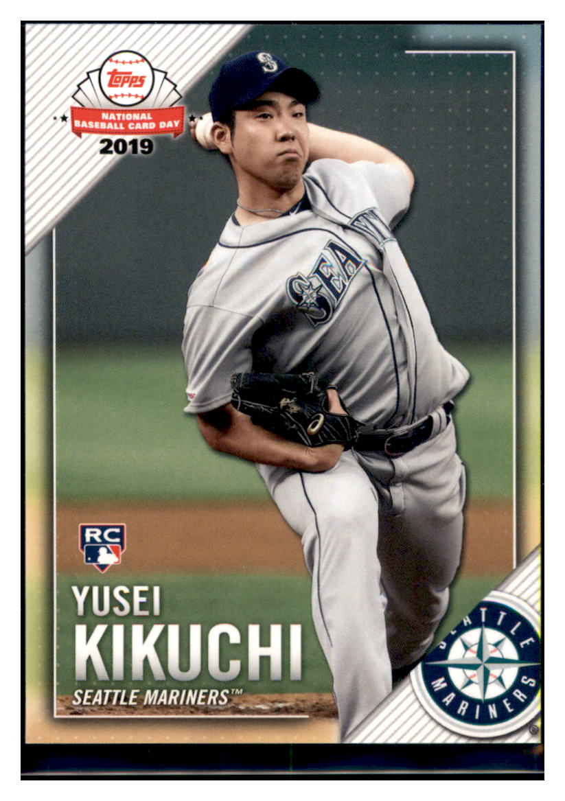 2019 Topps National Baseball
Card Day Yusei Kikuchi RC Baseball
card CBT1B simple Xclusive Collectibles