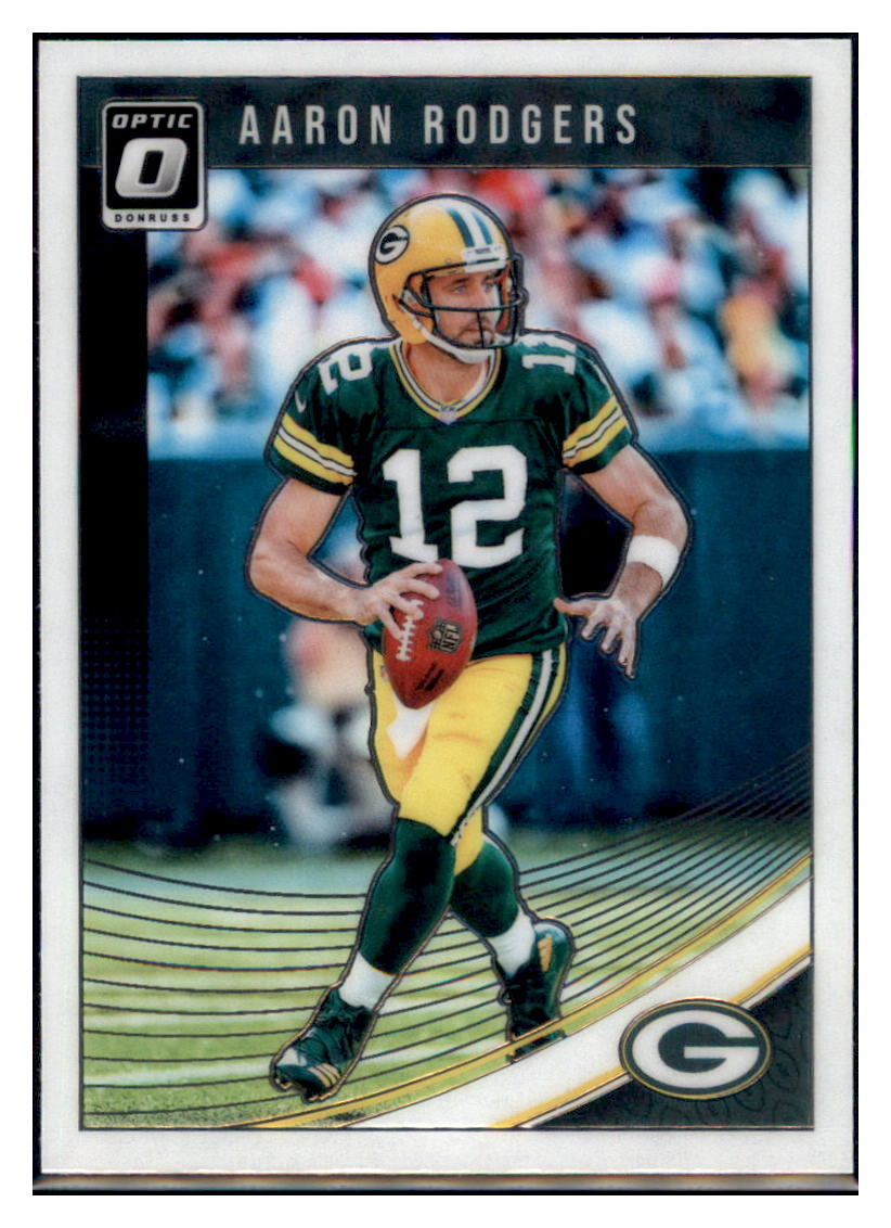 2018 Donruss Optic Aaron
  Rodgers   Football card CBT1B simple Xclusive Collectibles