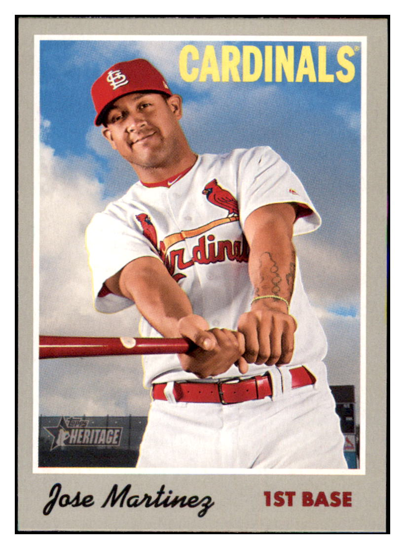 2019 Topps Heritage Jose
  Martinez   Baseball card CBT1B simple Xclusive Collectibles