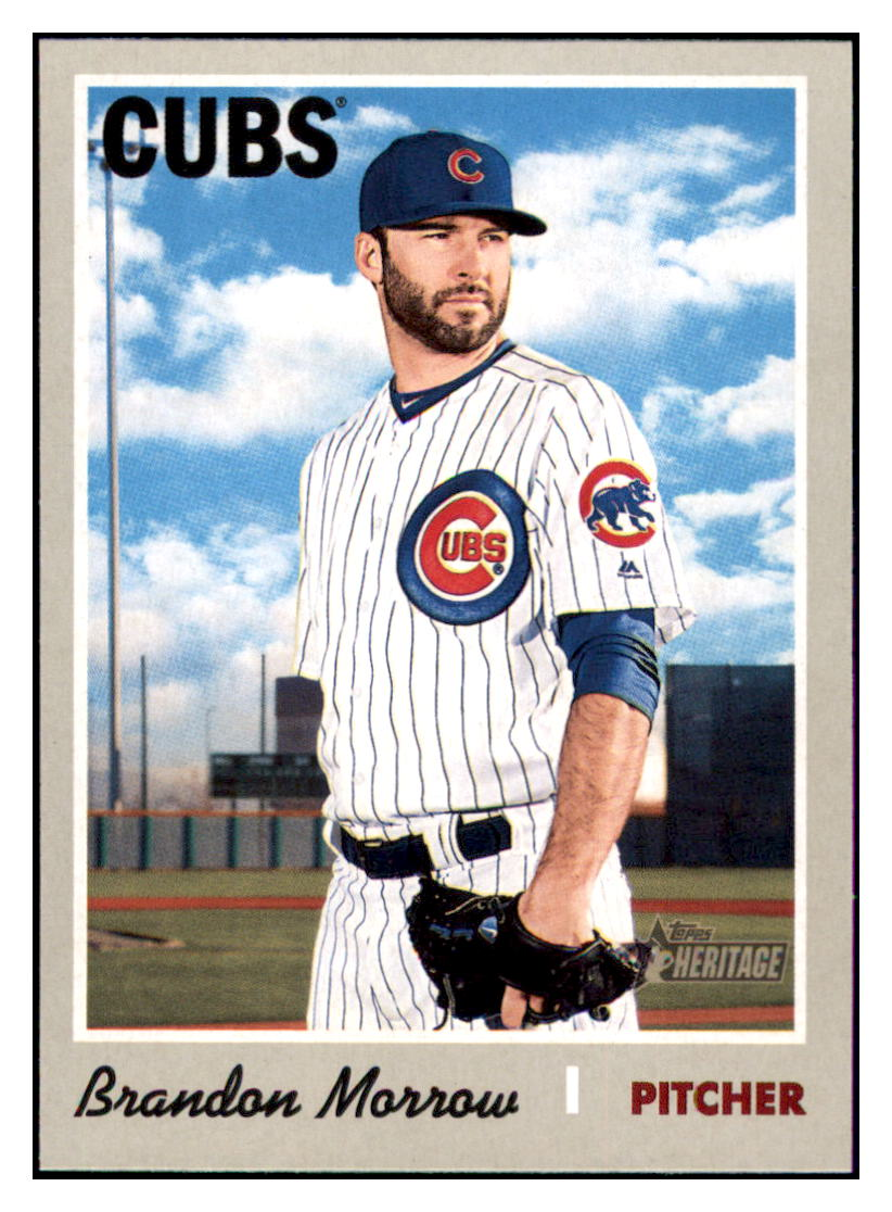 2019 Topps Heritage Brandon
Morrow Baseball card CBT1B simple Xclusive Collectibles