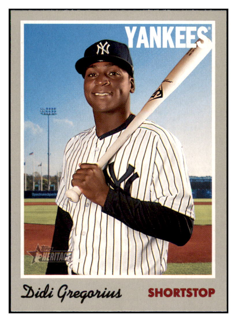 2019 Topps Heritage Didi
Gregorius Baseball card CBT1B simple Xclusive Collectibles