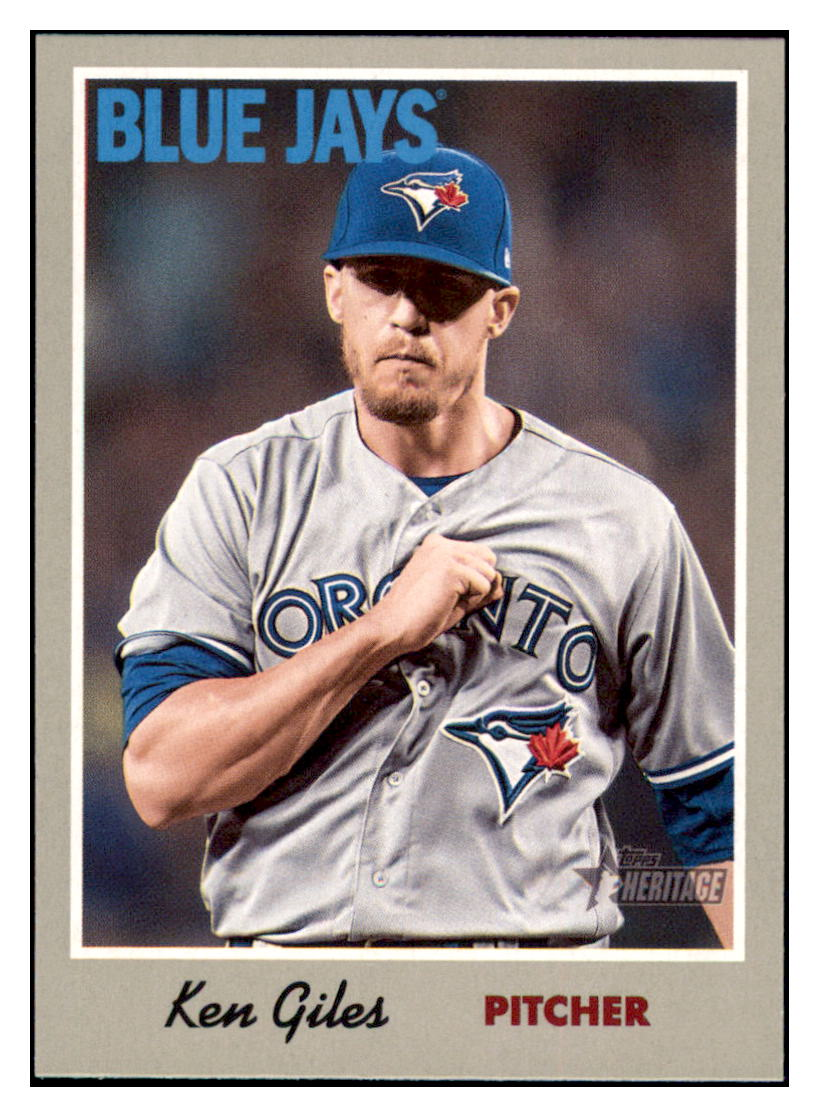 2019 Topps Heritage Ken
Giles Baseball card CBT1B simple Xclusive Collectibles