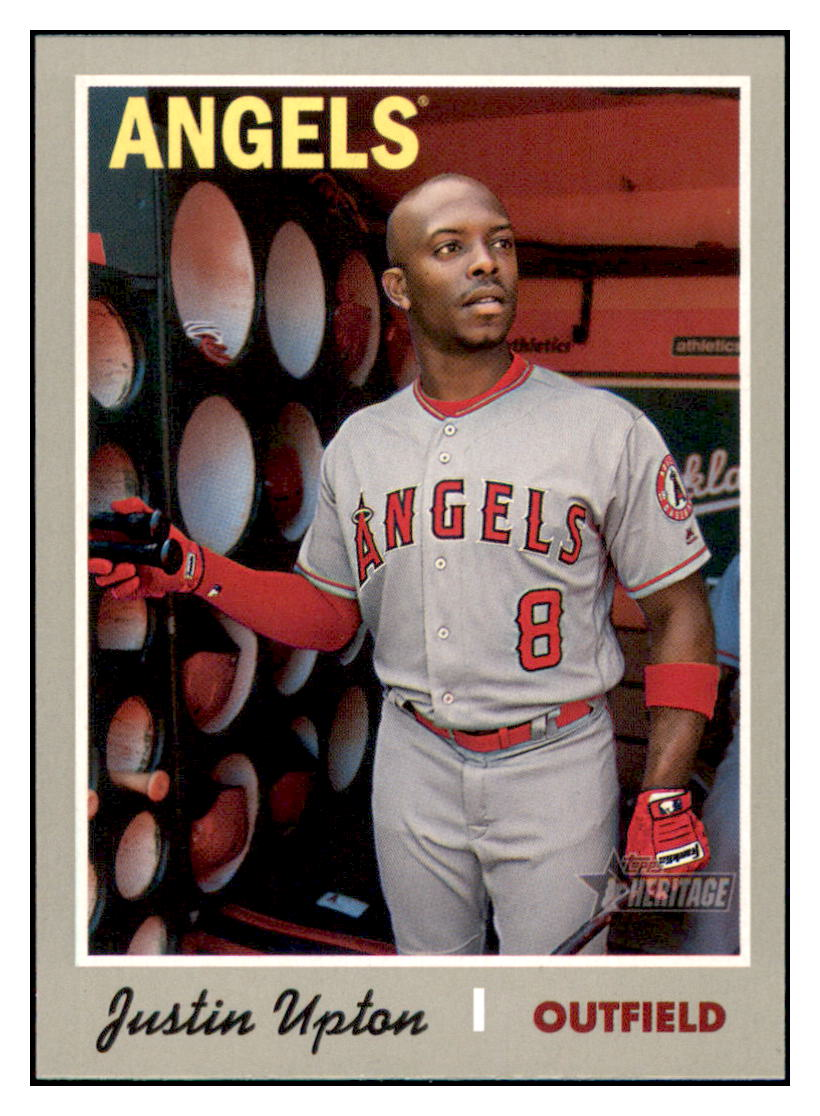 2019 Topps Heritage Justin
Upton SP Baseball card CBT1B simple Xclusive Collectibles