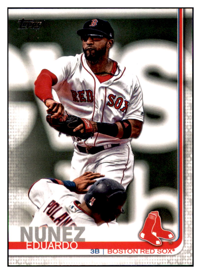 2019 Topps Eduardo
Nunez Baseball card CBT1B simple Xclusive Collectibles