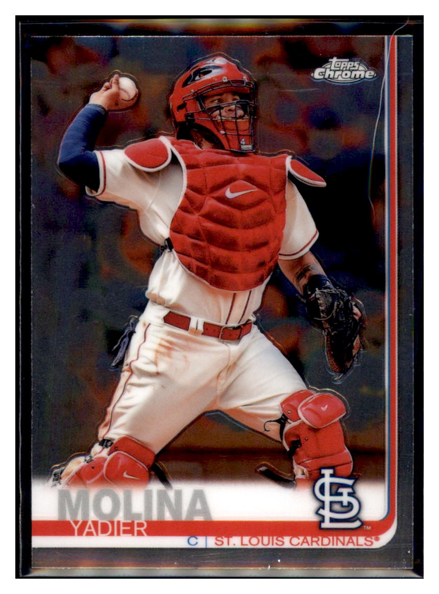 2019 Topps Chrome Yadier
Molina Baseball card
  CBT1B simple Xclusive Collectibles   