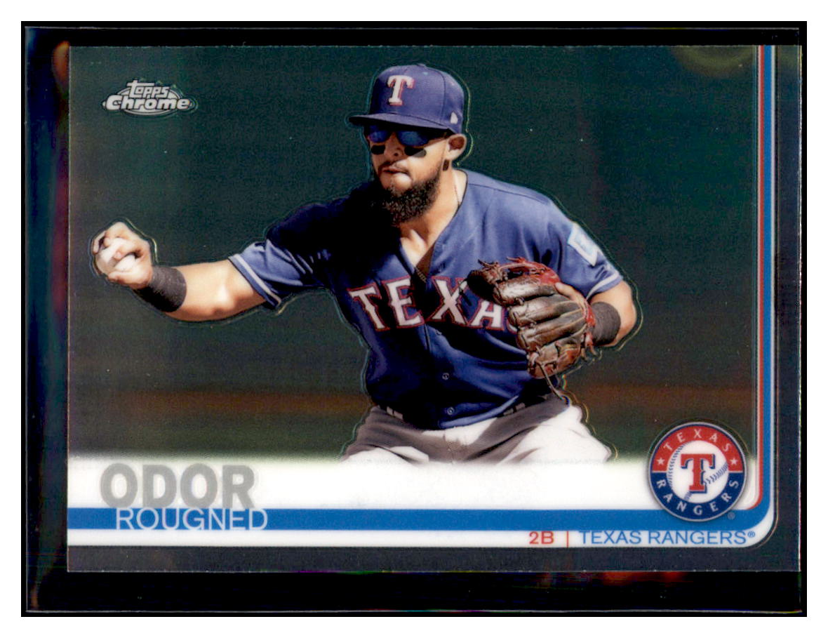 2019 Topps Chrome Rougned
  Odor   Texas Rangers Baseball Card
  CBT1C  simple Xclusive Collectibles   