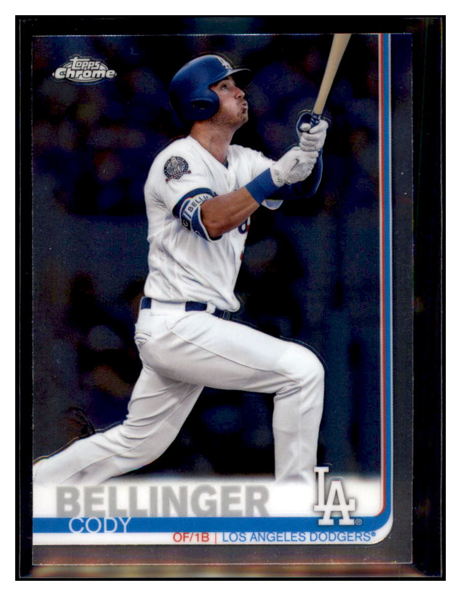 2019 Topps Chrome Cody Bellinger Los Angeles Dodgers Baseball Card