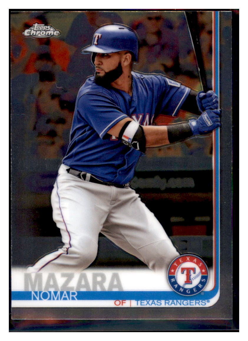 2019 Topps Chrome Nomar
  Mazara   Texas Rangers Baseball Card
  CBT1C  simple Xclusive Collectibles   
