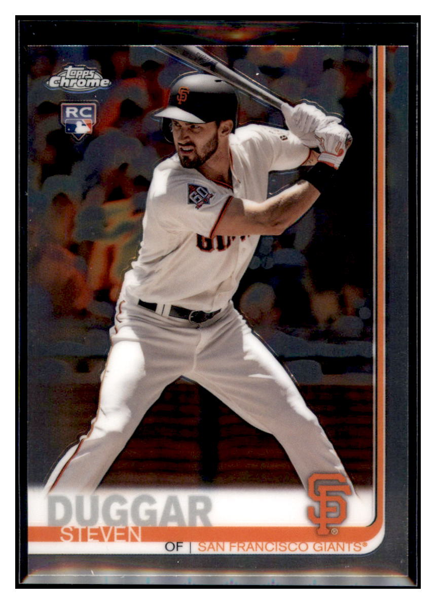 2019 Topps Chrome Steven
Duggar RC San Francisco Giants
Baseball Card CBT1C simple Xclusive Collectibles