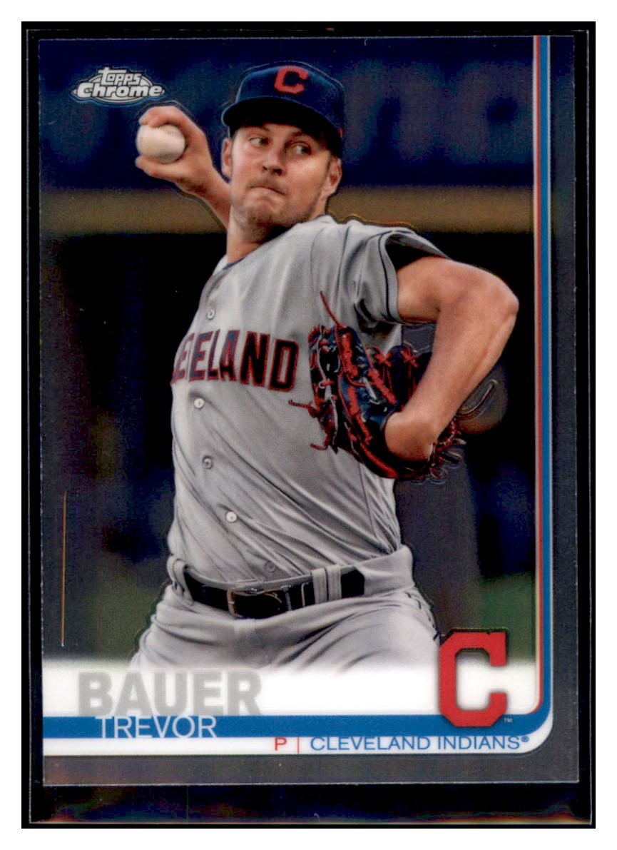 2019 Topps Chrome Trevor
  Bauer   Cleveland Indians Baseball Card
  CBT1C  simple Xclusive Collectibles   