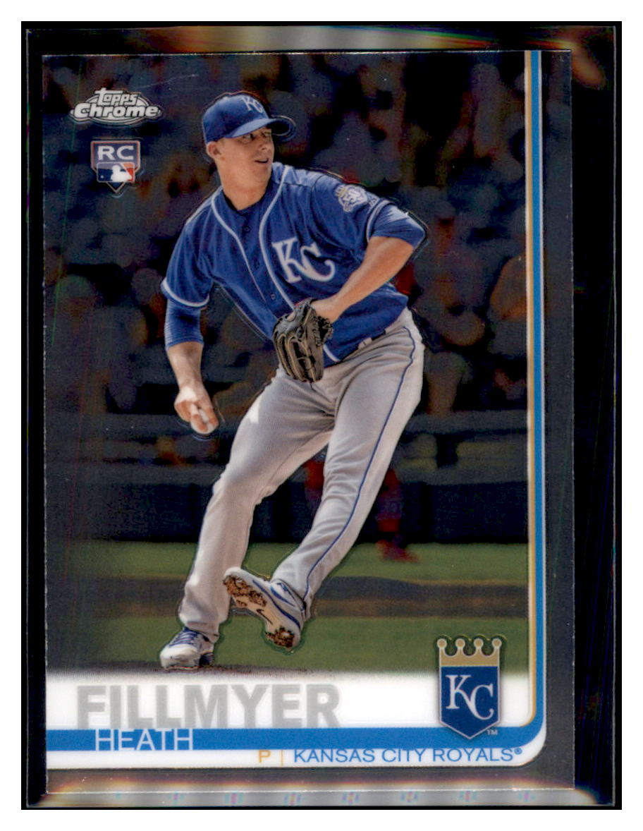 2019 Topps Chrome Heath
  Fillmyer   RC Kansas City Royals
  Baseball Card CBT1C  simple Xclusive Collectibles   