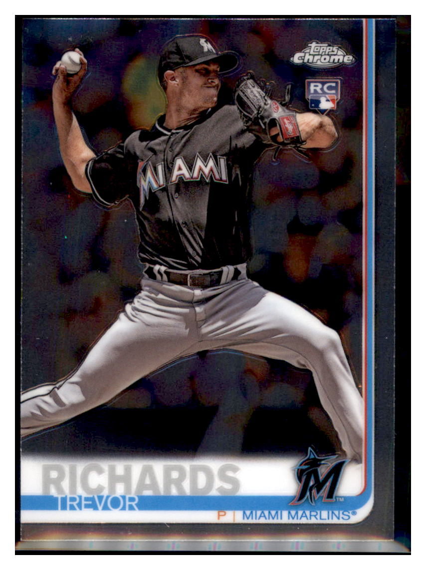 2019 Topps Chrome Trevor
Richards RC Miami Marlins Baseball
Card CBT1C simple Xclusive Collectibles