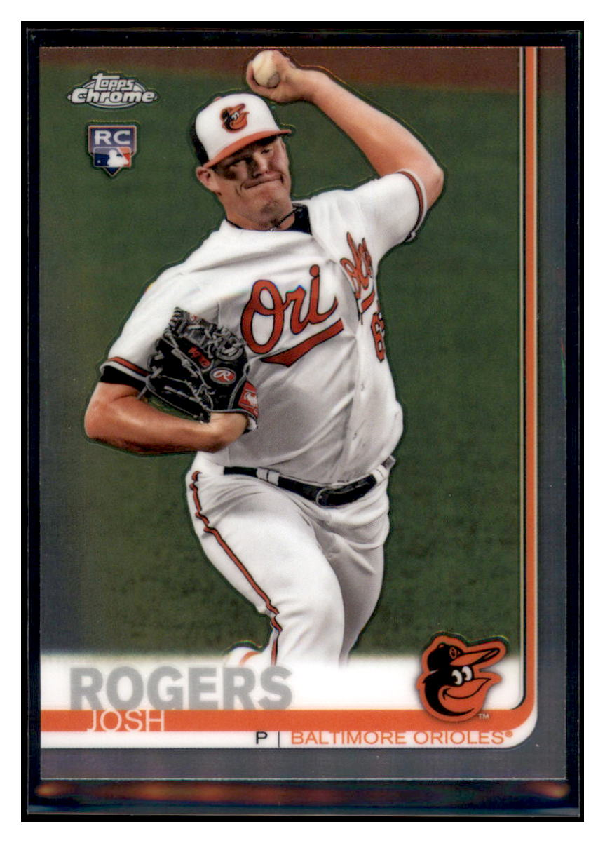 2019 Topps Chrome Josh
  Rogers   RC Baltimore Orioles Baseball
  Card CBT1C  simple Xclusive Collectibles   