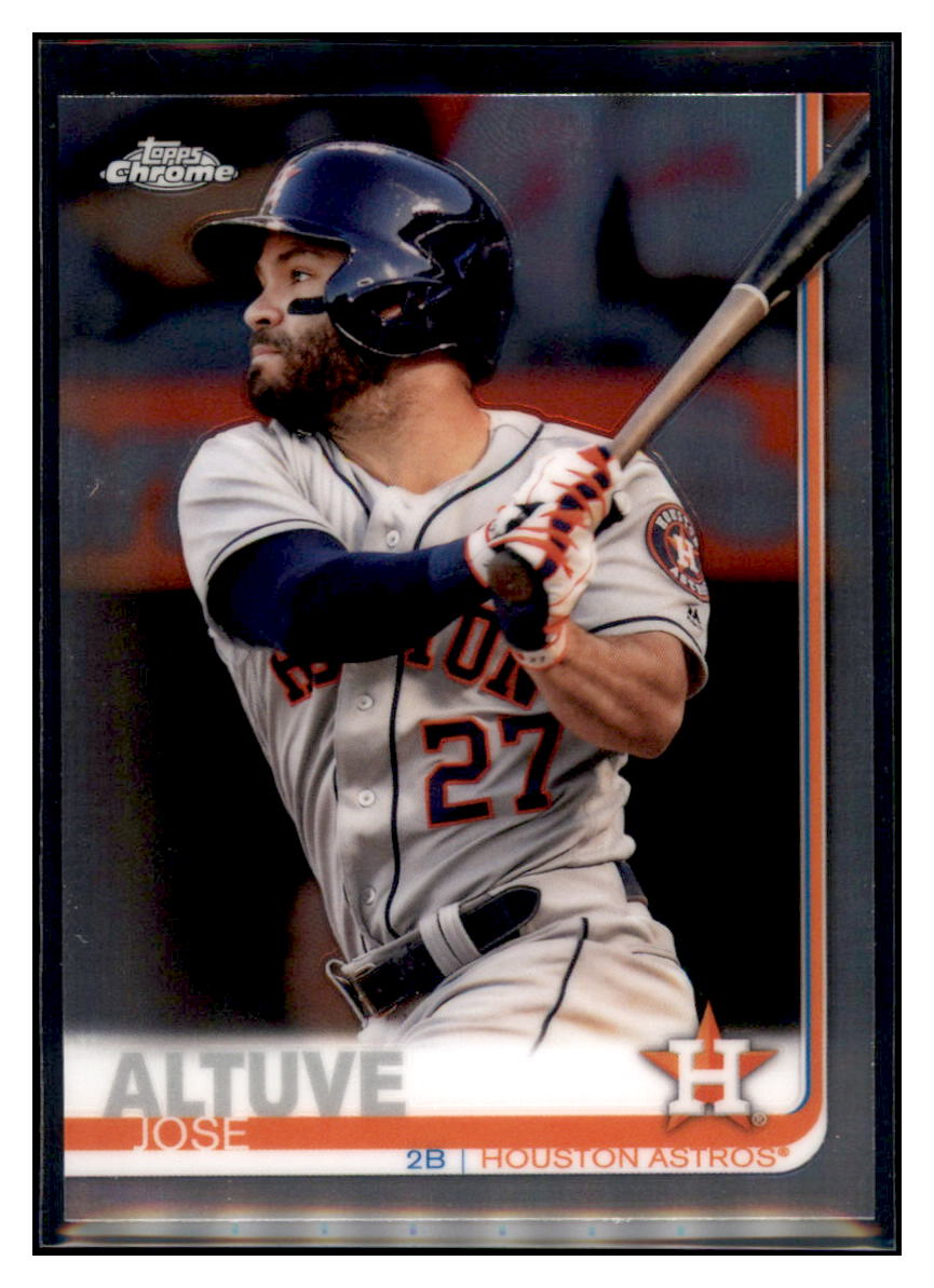 2019 Topps Chrome Jose
  Altuve   Houston Astros Baseball Card
  CBT1C  simple Xclusive Collectibles   