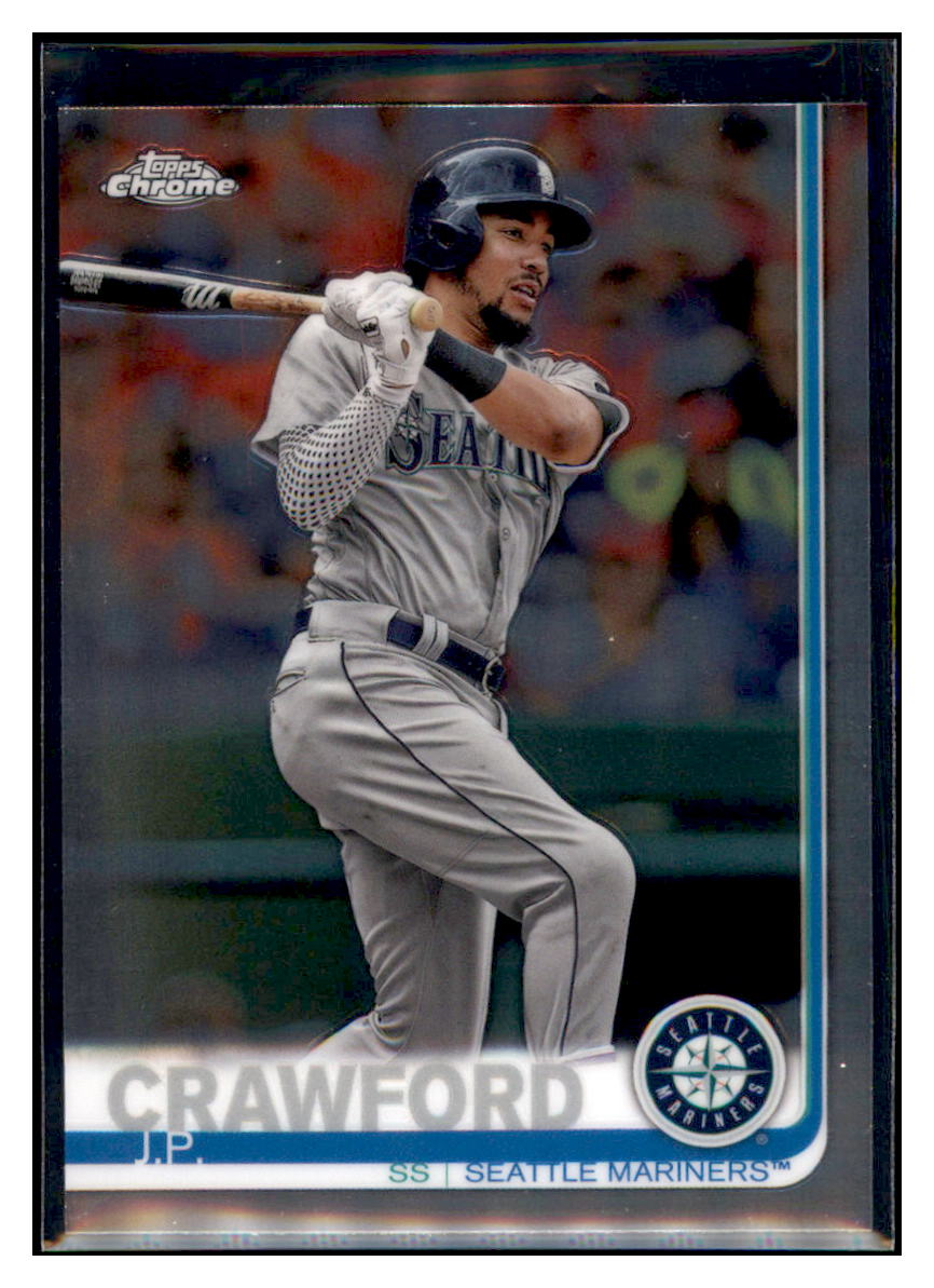 2019 Topps Chrome J.P.
  Crawford   Seattle Mariners Baseball
  Card CBT1C  simple Xclusive Collectibles   