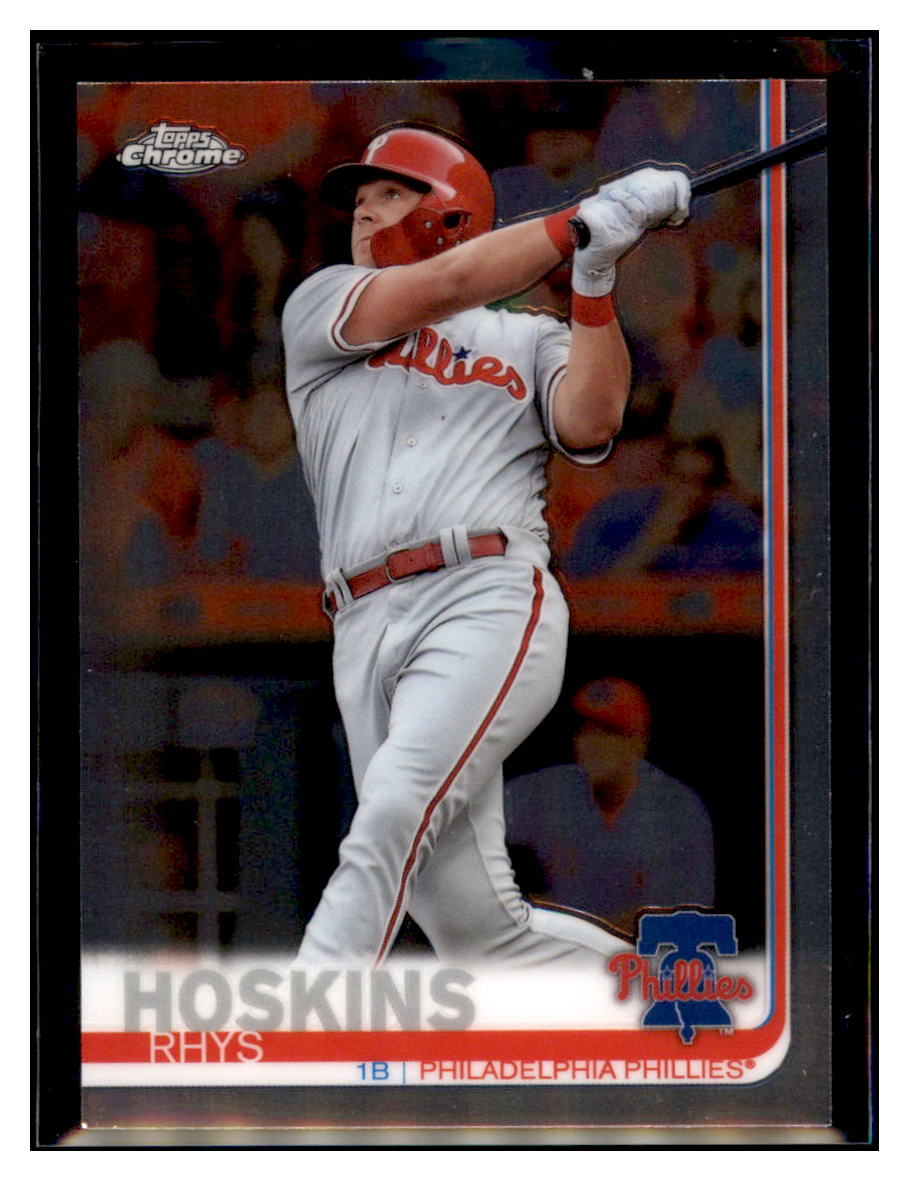 2019 Topps Chrome Rhys Hoskins Philadelphia Phillies Baseball Card CBT1C