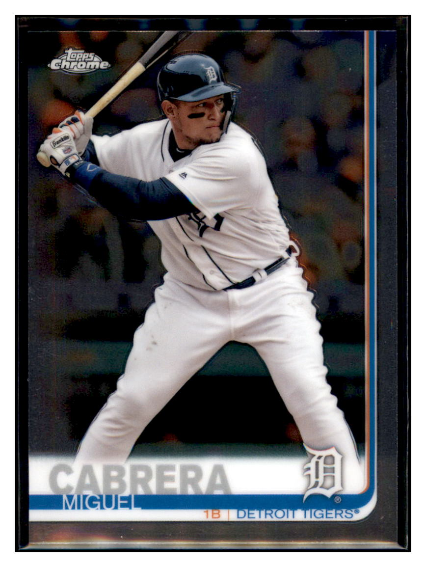 2019 Topps Chrome Miguel
Cabrera Detroit Tigers Baseball Card
CBT1C simple Xclusive Collectibles