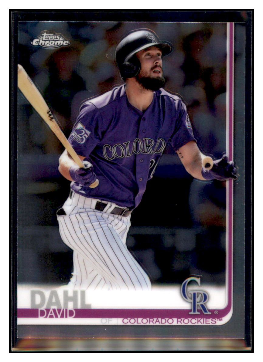 2019 Topps Chrome David
  Dahl   Colorado Rockies Baseball Card
  CBT1C  simple Xclusive Collectibles