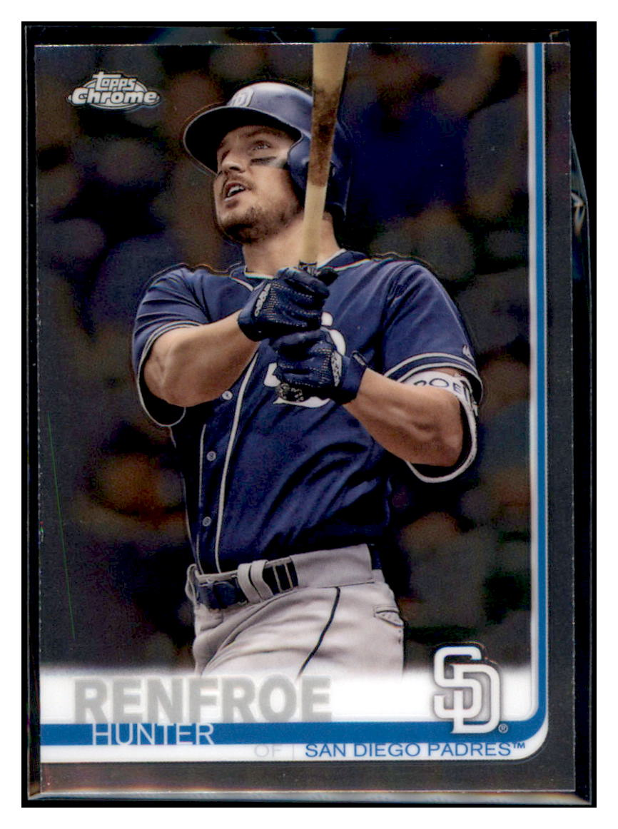2019 Topps Chrome Hunter
  Renfroe   San Diego Padres Baseball
  Card CBT1C  simple Xclusive Collectibles   