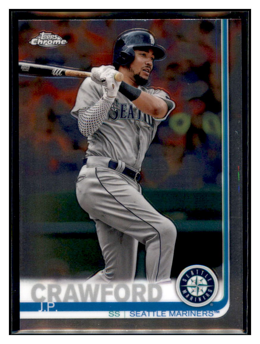 2019 Topps Chrome J.P.
  Crawford   Seattle Mariners Baseball
  Card CBT1C _1a simple Xclusive Collectibles   