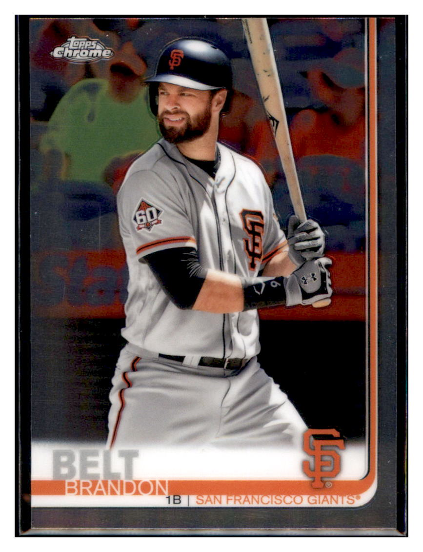 2019 Topps Chrome Brandon
Belt San Francisco Giants
Baseball Card CBT1C simple Xclusive Collectibles