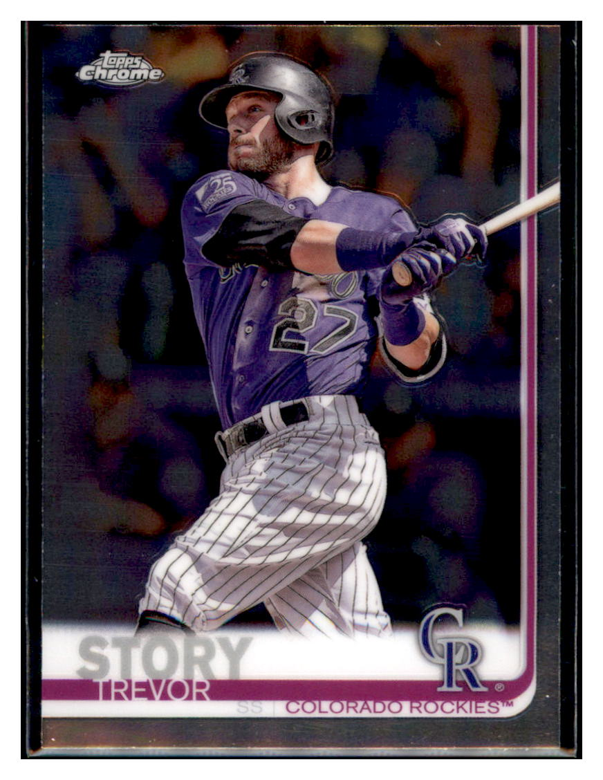 2019 Topps Chrome Trevor
  Story   Colorado Rockies Baseball Card
  CBT1C  simple Xclusive Collectibles