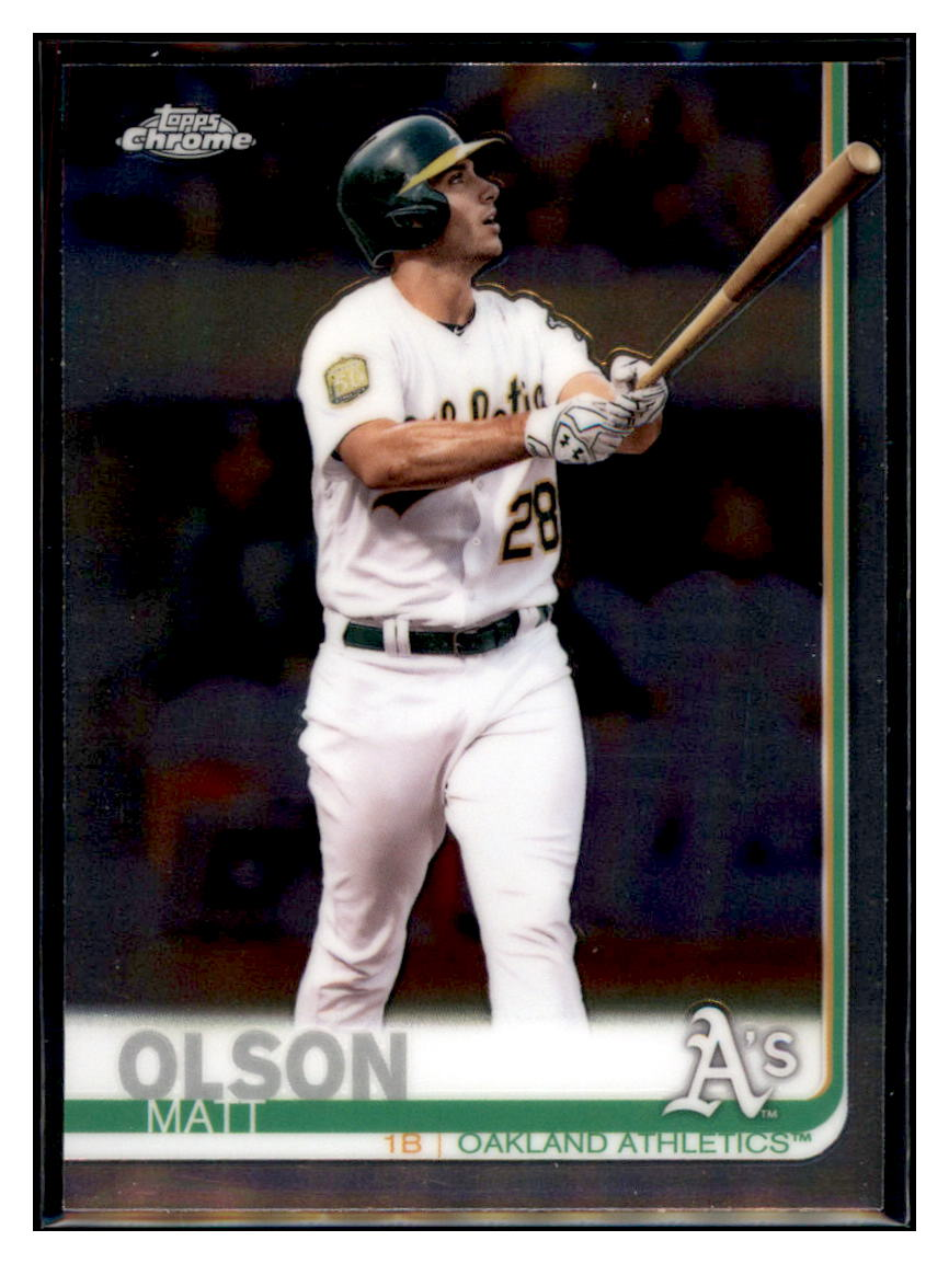 2019 Topps Chrome Matt
Olson Oakland Athletics Baseball Card
CBT1C simple Xclusive Collectibles