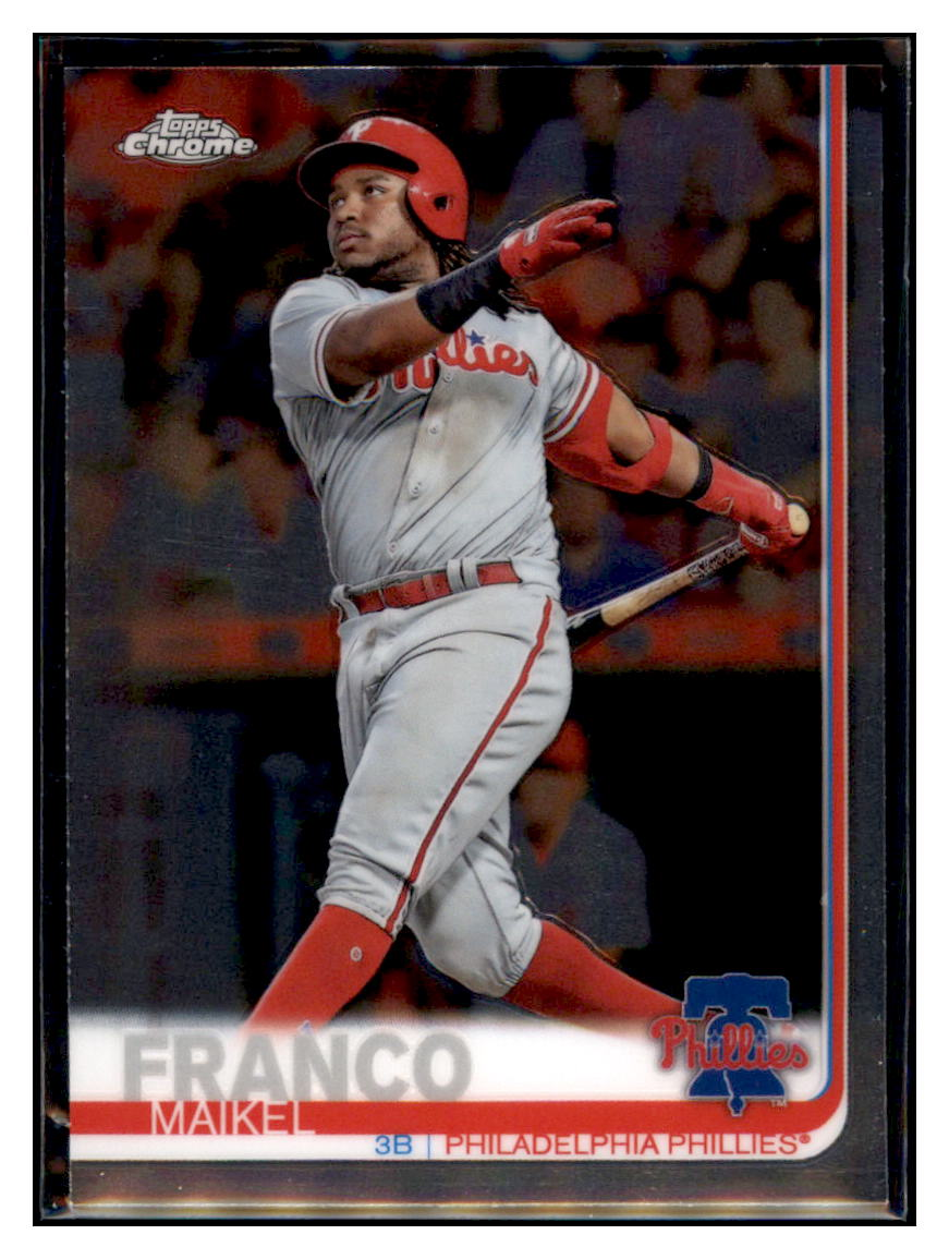 2019 Topps Chrome Maikel
Franco Philadelphia Phillies Baseball
Card CBT1C simple Xclusive Collectibles