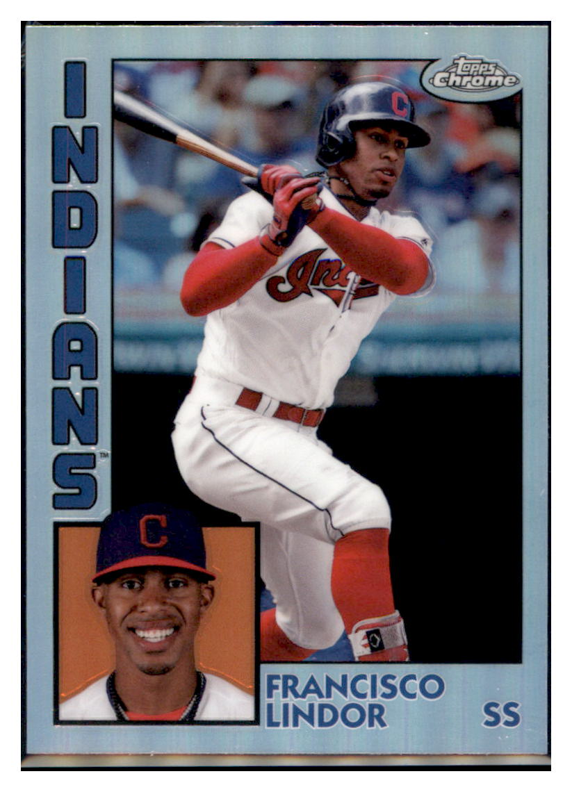 2019 Topps Chrome Francisco Lindor 1984 Topps Baseball
SN99 Cleveland Indians Baseball Card CBT1C simple Xclusive Collectibles
