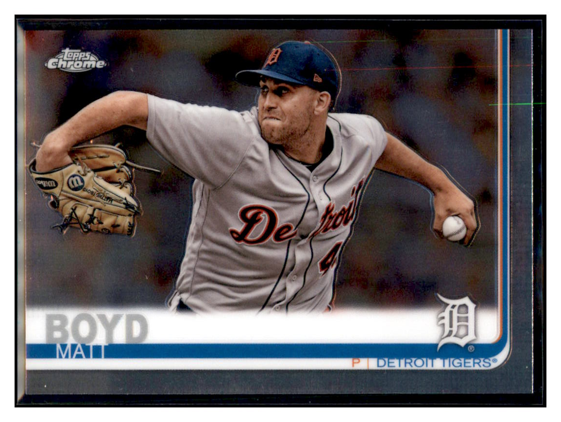 2019 Topps Chrome Matt Boyd
Detroit Tigers Baseball
  Card CBT1C  simple Xclusive Collectibles   