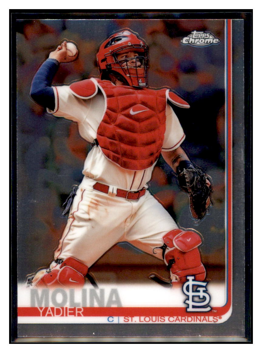 2019 Topps Chrome Yadier Molina St. Louis
  Cardinals Baseball Card CBT1C  simple Xclusive Collectibles