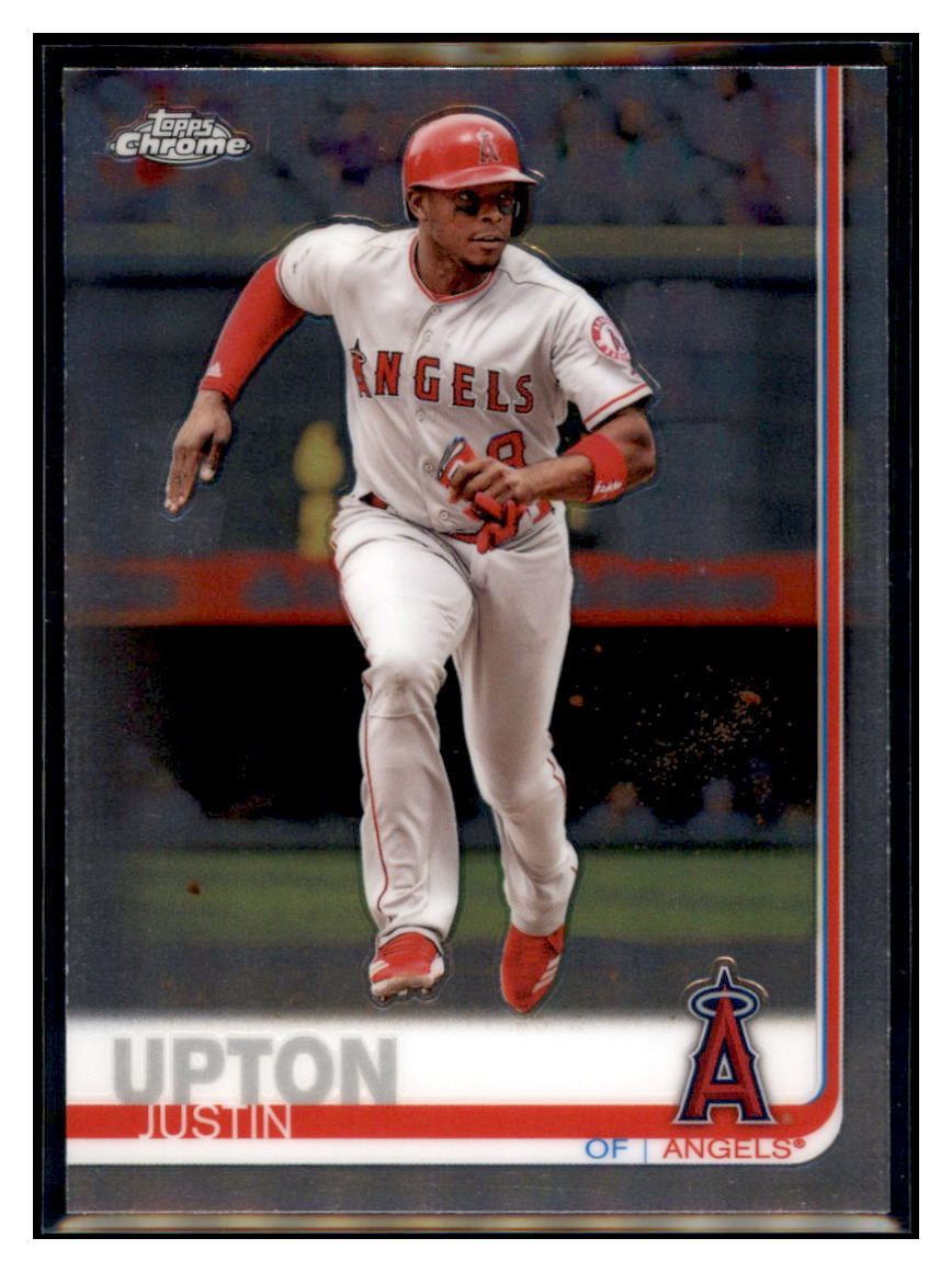 2019 Topps Chrome Justin
Upton Los Angeles Angels Baseball
Card CBT1C simple Xclusive Collectibles