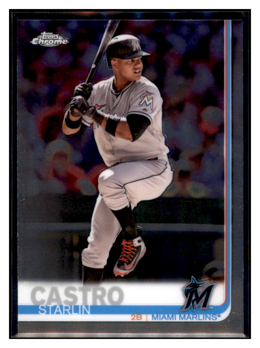 2019 Topps Chrome Starlin
Castro Miami Marlins Baseball Card
CBT1C simple Xclusive Collectibles