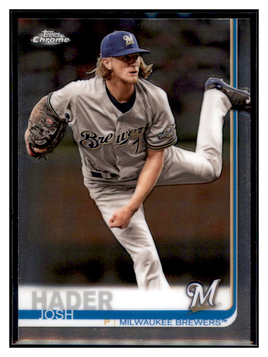 2019 Topps Chrome Josh Hader
  Green Refractor  SN99 Milwaukee Brewers
  Baseball Card CBT1C _1a simple Xclusive Collectibles