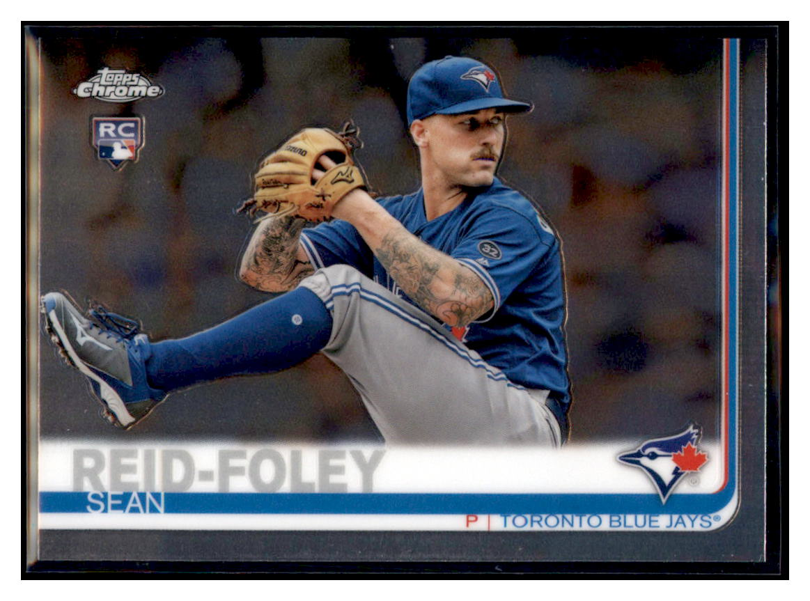 2019 Topps Chrome Sean
  Reid-Foley   RC Toronto Blue Jays
  Baseball Card CBT1C _1a simple Xclusive Collectibles   