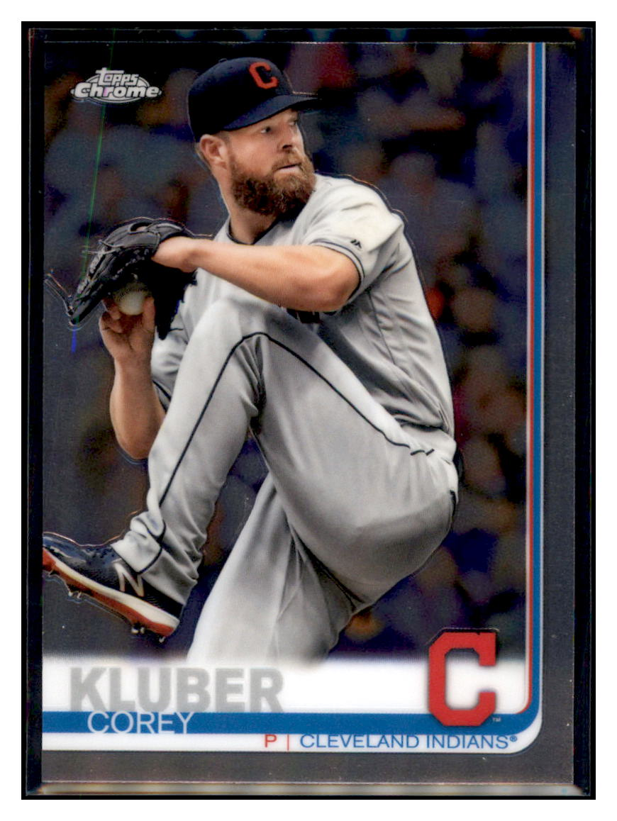2019 Topps Chrome Corey
Kluber Cleveland Indians Baseball
Card CBT1C _1a simple Xclusive Collectibles