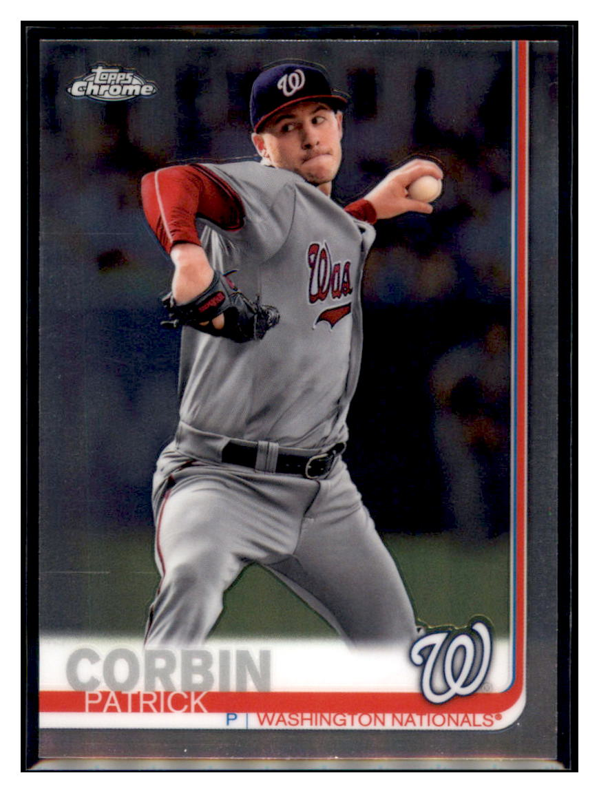 2019 Topps Chrome Patrick
Corbin Washington Nationals
Baseball Card CBT1C simple Xclusive Collectibles