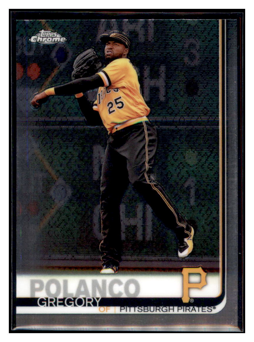 2019 Topps Chrome Gregory
  Polanco   Pittsburgh Pirates Baseball
  Card CBT1C _1a simple Xclusive Collectibles