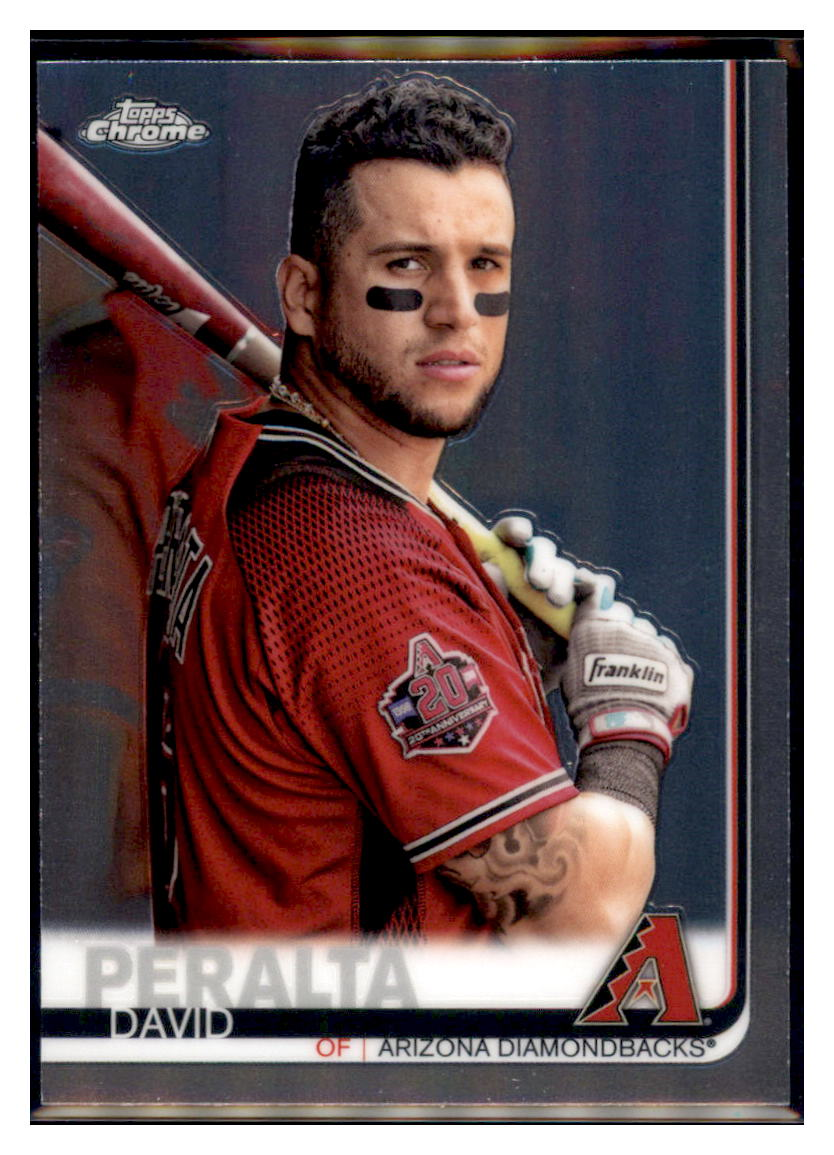 2019 Topps Chrome David
Peralta Arizona Diamondbacks Baseball
Card CBT1C simple Xclusive Collectibles