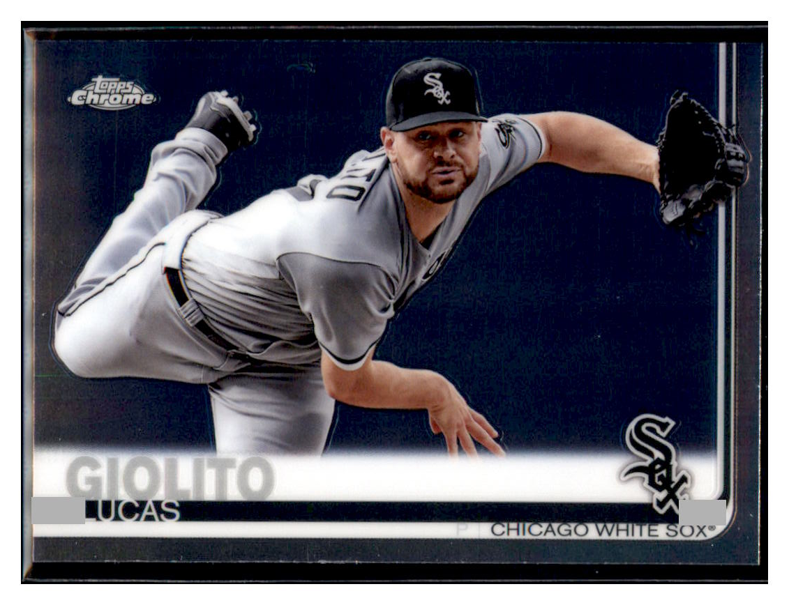 2019 Topps Chrome Lucas
Giolito Chicago White Sox Baseball
Card CBT1C _1b simple Xclusive Collectibles