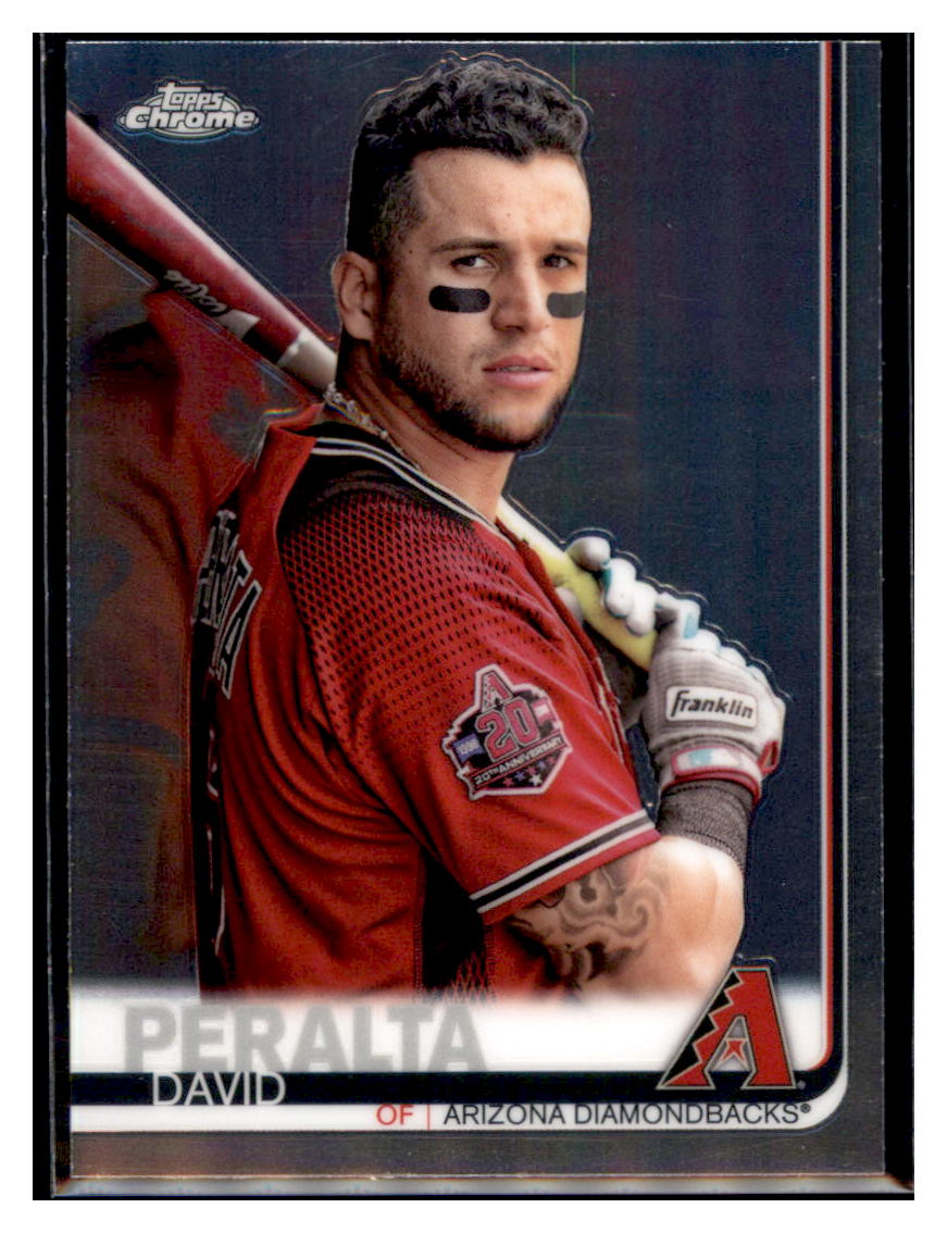 2019 Topps Chrome David
  Peralta   Arizona Diamondbacks Baseball
  Card CBT1C _1a simple Xclusive Collectibles