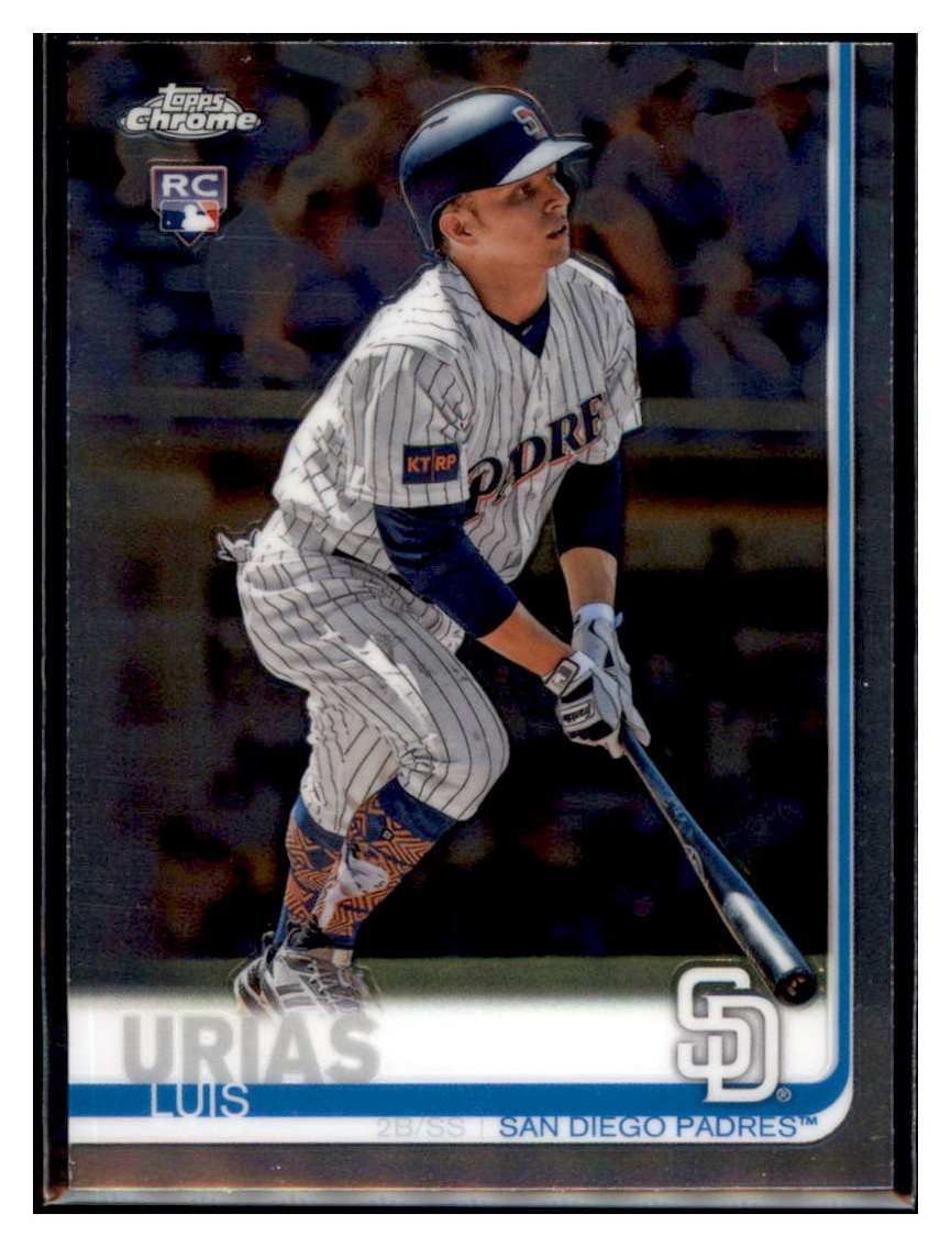 2019 Topps Chrome Luis
Urias RC San Diego Padres Baseball
Card CBT1C _1b simple Xclusive Collectibles