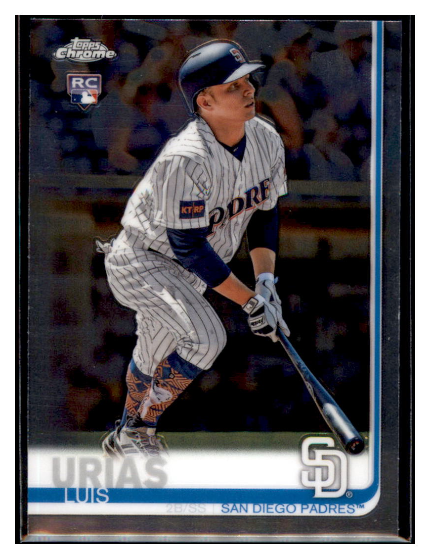 2019 Topps Chrome Luis
Urias RC San Diego Padres Baseball
Card CBT1C _1a simple Xclusive Collectibles