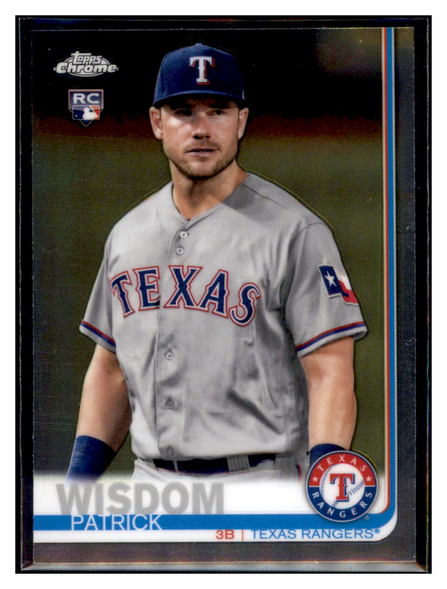 2019 Topps Chrome Patrick
  Wisdom   RC Texas Rangers Baseball Card
  CBT1C  simple Xclusive Collectibles   