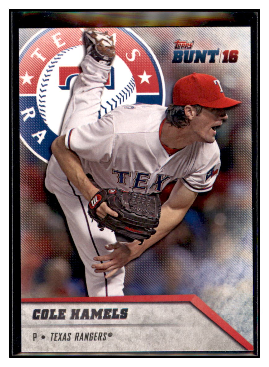 2016 Topps Bunt Cole Hamels    Texas Rangers #88 Baseball Card   DBT1A simple Xclusive Collectibles   
