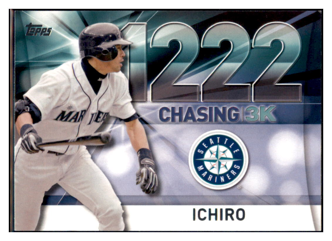 2016 Topps Ichiro Seattle Mariners #3000-13 Baseball
  Card   DBT1A simple Xclusive Collectibles