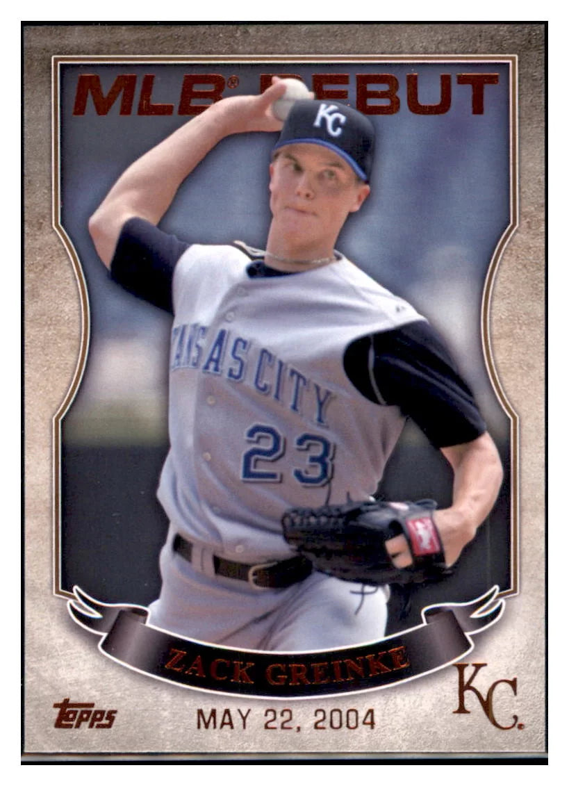 2016 Topps Zack Greinke    Kansas City Royals #MLBD2-36 Baseball
  Card   DBT1A simple Xclusive Collectibles