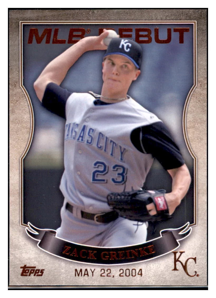 Zack Greinke Kansas City Royals Memorabilia, Zack Greinke